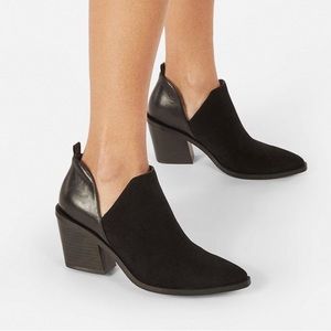 NWOT JustFab Size 9.5 Women’s Black Lula Ankle Bootie
